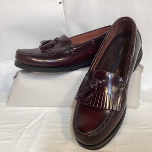Rockport Burgundy Men’s Leather Tassel Loafers Size 9